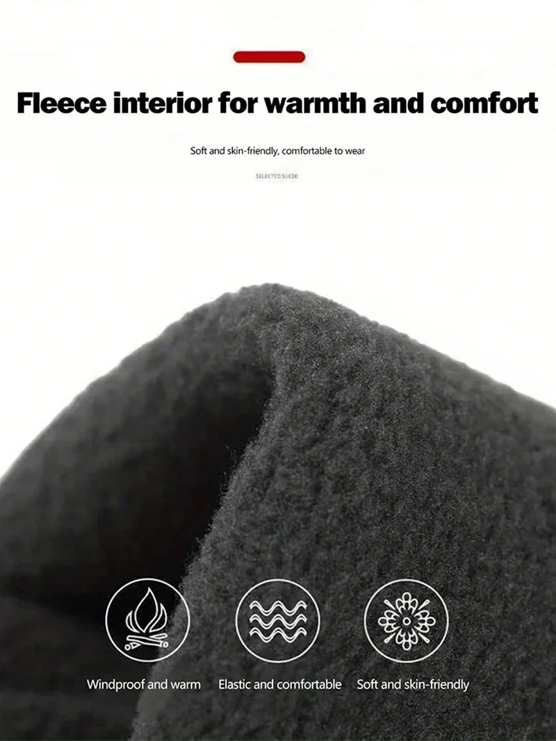 Men's Women's Winter Warm Touch Screen Gloves Windproof Cold-proof Cycling Running Hiking Skiing Gloves