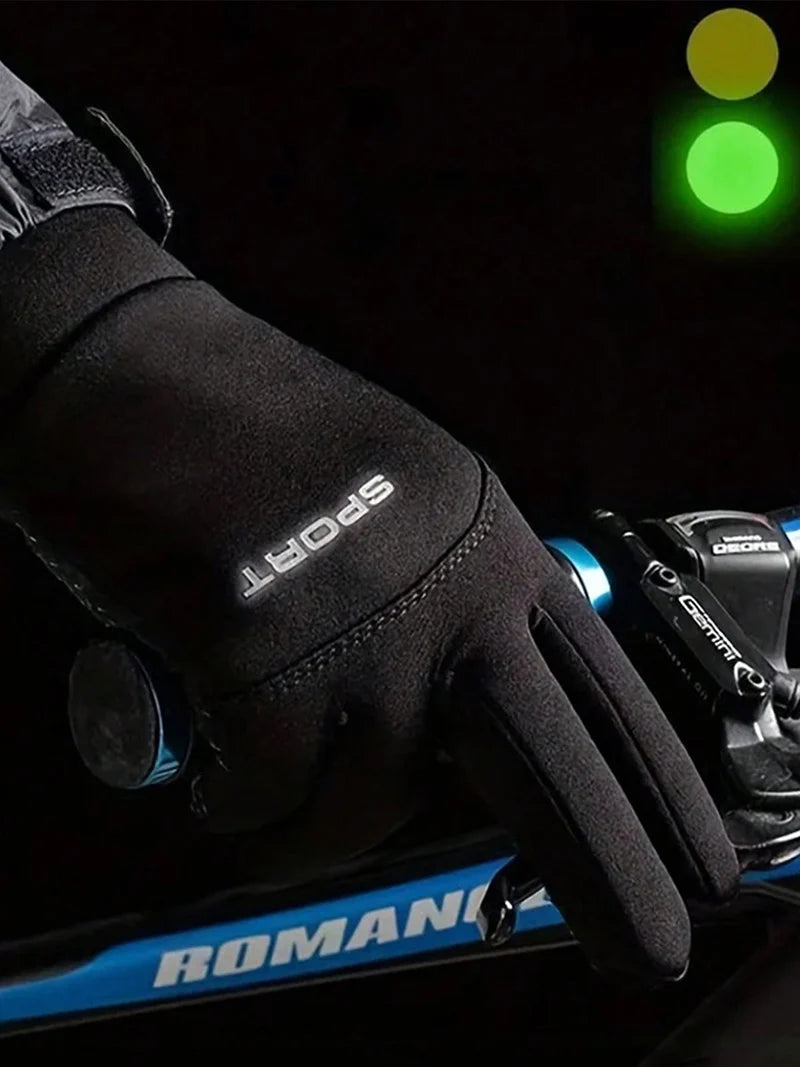 Men's Women's Winter Warm Touch Screen Gloves Windproof Cold-proof Cycling Running Hiking Skiing Gloves