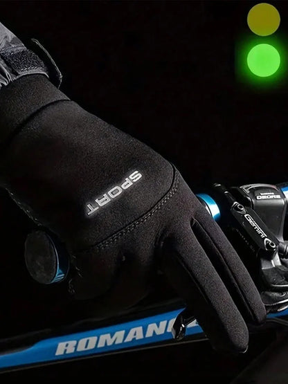 Men's Women's Winter Warm Touch Screen Gloves Windproof Cold-proof Cycling Running Hiking Skiing Gloves