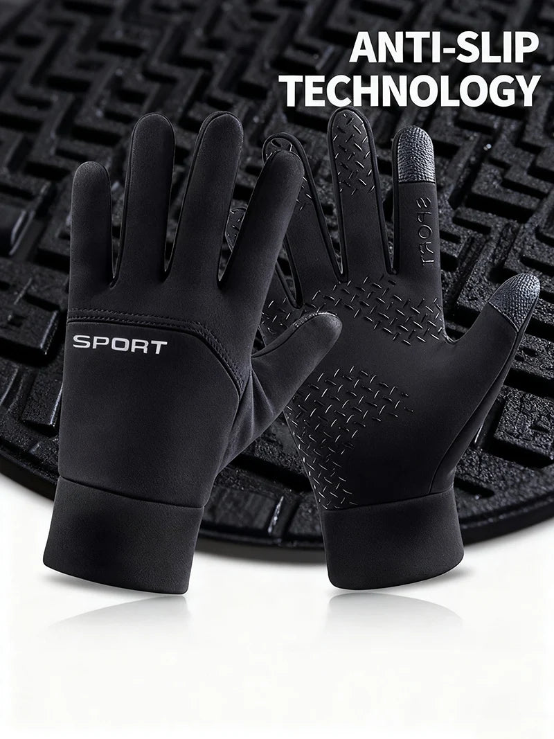 Men's Women's Winter Warm Touch Screen Gloves Windproof Cold-proof Cycling Running Hiking Skiing Gloves