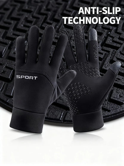 Men's Women's Winter Warm Touch Screen Gloves Windproof Cold-proof Cycling Running Hiking Skiing Gloves